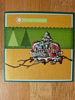 Zelfgemaakte kerstkaart, Hobby en Vrije tijd, Kaarten | Zelfgemaakt, Ophalen of Verzenden, Nieuw, Kerst