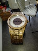 Leuke bijzettafel in vorm van horloge (is klok), Huis en Inrichting, Ophalen, Metaal of Aluminium, Rond, 55 tot 75 cm