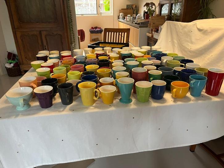 Bekers en mokken, Huis en Inrichting, Keuken | Servies, Zo goed als nieuw, Overige typen, Overige stijlen, Aardewerk, Ophalen