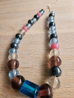 Ketting met grote glazen kralen, Ophalen of Verzenden, Zo goed als nieuw, Overige materialen