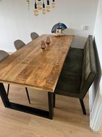 Mango hout eettafel, Ophalen, 50 tot 100 cm, Zo goed als nieuw, Vijf personen of meer