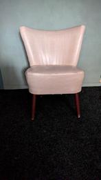 Leuke witte vintage cocktail fauteuil., Ophalen, Gebruikt, Riet of Rotan, 75 tot 100 cm