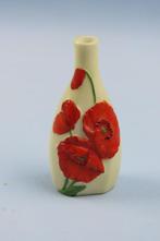 Miniatuur vaasje/parfumflesje - 1926 Zweden -relief klaproos, Antiek en Kunst, Ophalen of Verzenden