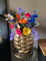 Vaas Turtle met Zijden bloemen Fel Set Zijdebloem, Ophalen of Verzenden, Nieuw