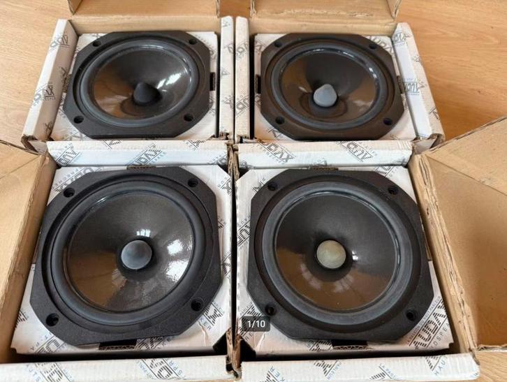 4x Audax HM170Z18 en 2x Focal TC90TDX - nieuw, Audio, Tv en Foto, Luidsprekers, Nieuw, Front, Rear of Stereo speakers, 120 watt of meer