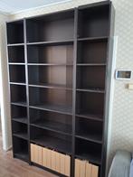 3 Ikea Billy boekenkasten zwartbuin 2x 40cm, 1x 80cm, Ophalen, Met plank(en), Gebruikt, 200 cm of meer
