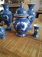 Delfts Blauw Kaststel - 5-delig, Antiek en Kunst, Ophalen of Verzenden