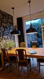 Hanglamp industrieel zwart, Huis en Inrichting, Lampen | Hanglampen, Minder dan 50 cm, Zo goed als nieuw, Ophalen