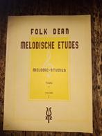 Folk Dean - Melodische Etudes Piano Vol. I, Gebruikt, Klassiek, Ophalen of Verzenden, Artiest of Componist