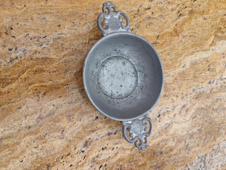 Tinnen asbakje Rotterdam 70-er jaren, Antiek en Kunst, Antiek | Tin, Ophalen of Verzenden