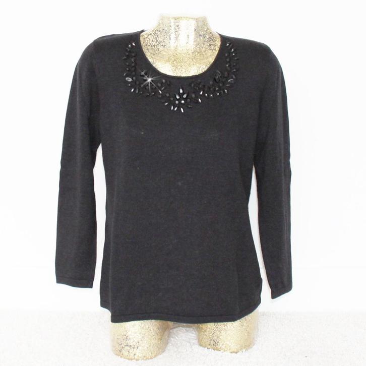 Prachtige Sixth Sense Trui (L) - 14 € 25,-, Kleding | Dames, Truien en Vesten, Zo goed als nieuw, Maat 42/44 (L), Zwart, Ophalen of Verzenden