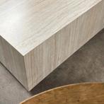 Vierkante Salontafel Flavian Travertin look, 90 x 90cm Bendt, Ophalen