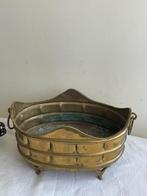 Art Dec Koperen Bloempot met ringen, Antiek en Kunst, Antiek | Koper en Brons, Ophalen of Verzenden, Koper