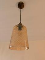 Vintage Glazen Hanglamp, Huis en Inrichting, Lampen | Hanglampen, Ophalen, Gebruikt, Glas, Minder dan 50 cm