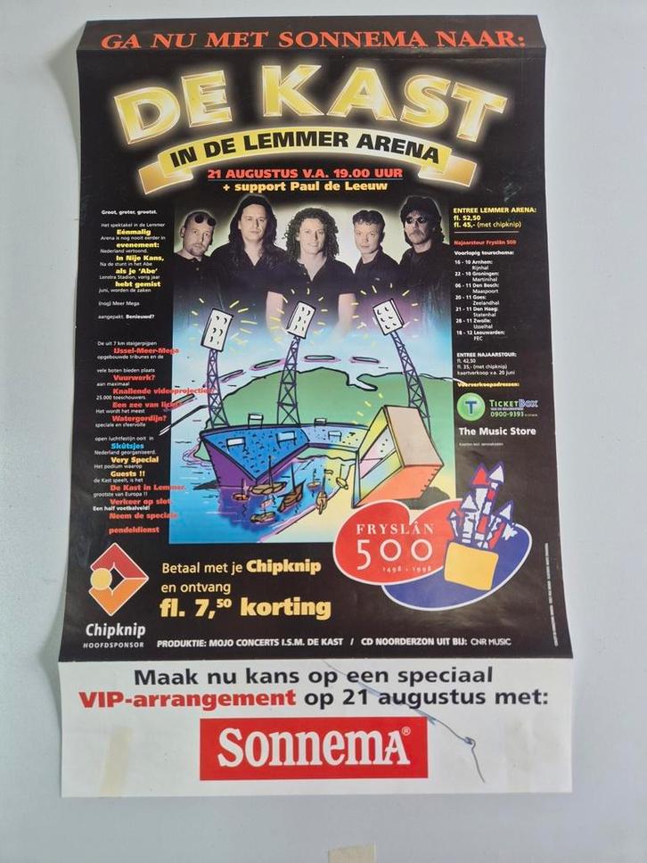 Aanplakbiljet De Kast in de Lemmer Arena, Verzamelen, Posters, Zo goed als nieuw, Ophalen of Verzenden