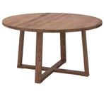 Ikea Morbylanga eettafel eiken rond, Huis en Inrichting, Tafels | Eettafels, Ophalen, Zo goed als nieuw