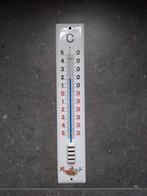 Vintage emaille thermometer, Binnenthermometer, Gebruikt, Ophalen of Verzenden