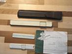set van 3 reken linialen, Ophalen of Verzenden