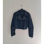 Zwarte PU leather biker jacket met studs van Cars Jeans mt M, Kleding | Dames, Jassen | Zomer, Cars, Maat 38/40 (M), Zo goed als nieuw