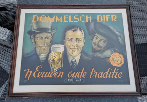 Oude poster 1944 Dommelsch Bier, Verzamelen, Posters, Zo goed als nieuw, Rechthoekig Staand, Verzenden