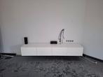 Zwevend tv meubel wit hoogglans, Huis en Inrichting, Kasten | Televisiemeubels, Ophalen, Overige materialen, Gebruikt, 200 cm of meer