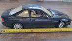 BMW 850i Maisto 1990, donkerblauw,  schaalmodel 1:18, Ophalen of Verzenden, Zo goed als nieuw, Auto, Maisto