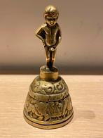 Antieke bronzen bel met Manneken Pis, Antiek en Kunst, Antiek | Koper en Brons, Ophalen of Verzenden