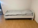 Eenpersoonsbed met Wieltjes, Gebruikt, 70 tot 85 cm, Ophalen of Verzenden, Lattenbodem