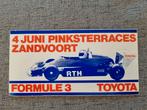 Sticker Zandvoort Formule 3 / Toyota met raceauto, Ophalen of Verzenden, Zo goed als nieuw, Sport