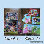 Diverse Puzzels - Sonic, Mario, Disney, Ophalen, Meer dan 50 stukjes, Gebruikt, 4 tot 6 jaar