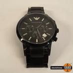 Emporio Armani AR-2453 Zwart Heren Horloge | Nette Staat