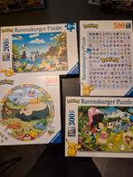 Pokemon puzzels 200,  300 en 500 stukjes, Hobby en Vrije tijd, Denksport en Puzzels, Ophalen, Minder dan 500 stukjes, Zo goed als nieuw