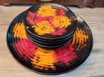Retro gebaksstel, Huis en Inrichting, Keuken | Servies, Ophalen, Overige stijlen, Bord(en)