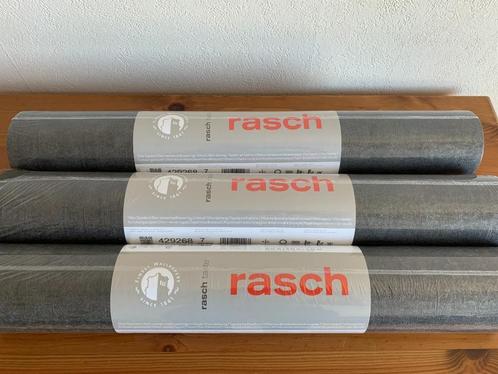 3 rollen RASCH vlies-behang antraciet A+, Huis en Inrichting, Stoffering | Behang, Zwart, Grijs, 10 tot 25 m², Ophalen