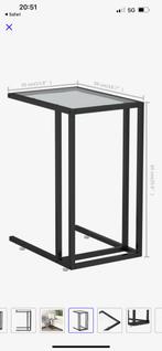 Bijzettafel, Huis en Inrichting, Tafels | Sidetables, Rond, Ophalen of Verzenden, Zo goed als nieuw, Metaal