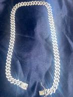Cuban link ketting, Sieraden, Tassen en Uiterlijk, Kettingen, Ophalen, Zo goed als nieuw, Zilver, Overige materialen