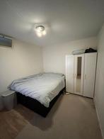 Jysk boxspring (met opslag) + topper - 160cm, Huis en Inrichting, Ophalen, Tweepersoons, 160 cm, Stof