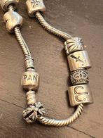 Pandora Armband met Bedels, Sieraden, Tassen en Uiterlijk, Armbanden, Ophalen, Zo goed als nieuw, Zilver, Met bedels of kralen