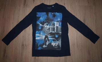 Donkerblauwe Longsleeve 'Skater' van C&A (158-164) beschikbaar voor biedingen