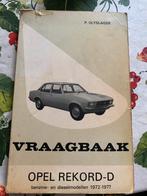 Vraagbaak Opel record-D P. Olyslager, Auto diversen, Handleidingen en Instructieboekjes, Ophalen of Verzenden