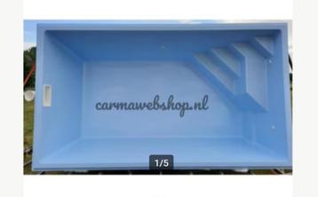 Inbouw Polyester Zwembad Barcelona - 500 X 300 X 150CM beschikbaar voor biedingen