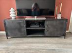 Zwart metalen tv-meubel, Huis en Inrichting, Kasten | Televisiemeubels, Ophalen