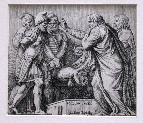 Ets (17e eeuw) Galestruzzi (Giovanni Battista), Antiek en Kunst, Kunst | Etsen en Gravures, Ophalen of Verzenden