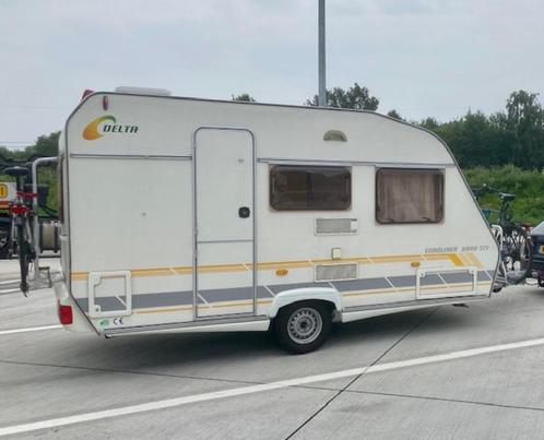 Te koop caravan Delta Euroliner 3900 TZV, Caravans en Kamperen, Caravans, Particulier, tot en met 4, 750 - 1000 kg, Treinzit, Delta