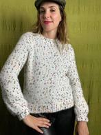 Trui met bolletjes - Clockhouse - beige - gekleurd-M/38, Kleding | Dames, Truien en Vesten, Maat 38/40 (M), Beige, Ophalen of Verzenden