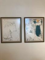 2 litho’s Henri Toulouse-Lautrec “Elles”, “La Toilette”, Ophalen of Verzenden