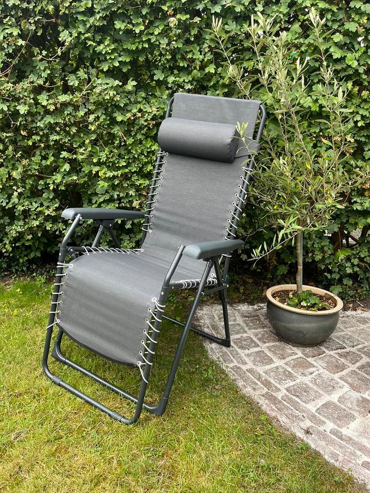 Luxe tuin/campingstoel, Tuin en Terras, Tuinstoelen, Zo goed als nieuw, Ophalen
