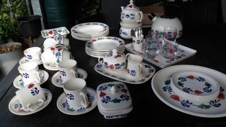 boerenbont  servies, Huis en Inrichting, Keuken | Servies, Zo goed als nieuw, Overige typen, Boerenbont, Aardewerk, Ophalen