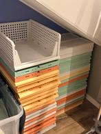 Partij kleine klapkratten gekleurd, Ophalen, Gebruikt, Opvouwbaar, Minder dan 35 cm