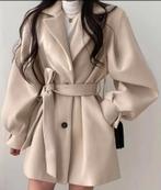 retro vintage winterjas beige schotse ruit gratis kleding, Kleding | Dames, Jassen | Winter, Only, Beige, Maat 42/44 (L), Nieuw